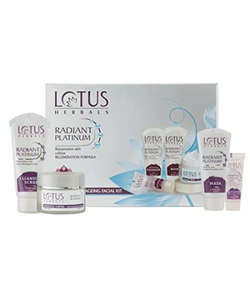 LOTUS Radiant Platinum Cellular Anti-Ageing Facial Kit  (4 x 42.5 g)